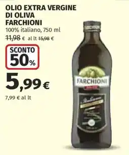 Ipercoop Olio extra vergine di oliva Farchioni offerta