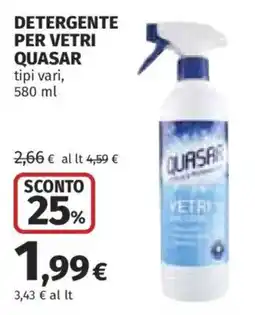 Ipercoop Detergente per vetri Quasar offerta