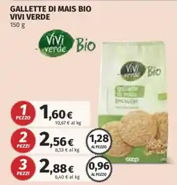 Ipercoop Gallette di mais bio Viviverde offerta