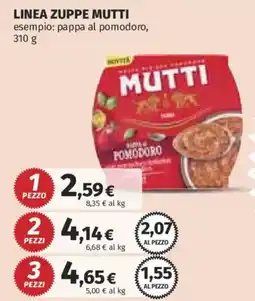 Ipercoop Pappa al pomodoro Mutti offerta