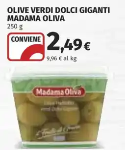 Ipercoop Olive verdi dolci giganti Madama Oliva offerta