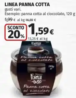 Ipercoop Panna cotta al cioccolato Forna 9.80 offerta