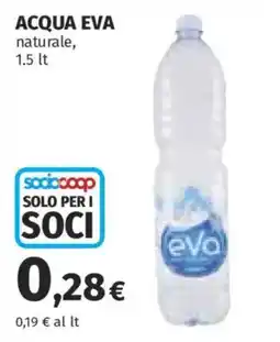 Ipercoop Acqua Eva naturale offerta