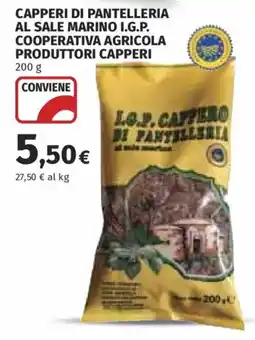 Ipercoop Capperi di Pantelleria al sale marino I.G.P. produttori offerta