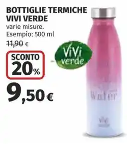 Ipercoop Bottiglie termiche Vivi Verde offerta