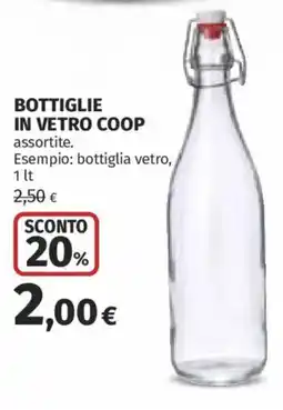 Ipercoop Bottiglie in vetro Coop offerta