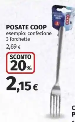 Ipercoop Posate Coop offerta