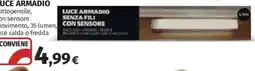 Ipercoop Luce armadio senza fili con sensore offerta