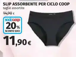 Ipercoop Slip assorbente per ciclo Coop offerta