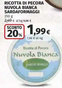 Ipercoop Ricotta di Pecora Nuvola Bianca offerta