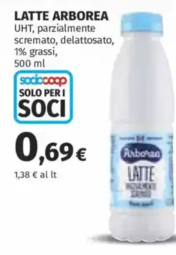 Ipercoop Latte Arborea offerta