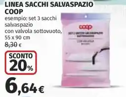 Ipercoop Sacchi salvaspazio Coop offerta