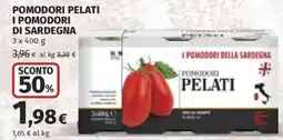 Ipercoop I pomodori della Sardegna pomodori pelati offerta