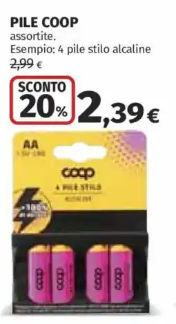 Ipercoop Pile Coop offerta