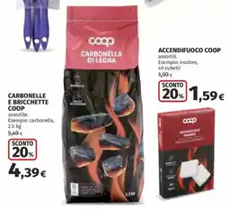 Ipercoop Carbonella di legna Coop offerta