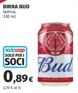 Ipercoop Birra Bud offerta