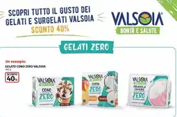 Ipercoop Gelato cono zero Valsoia offerta