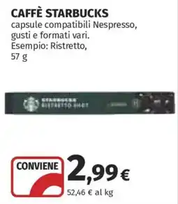 Ipercoop Caffè Starbucks offerta