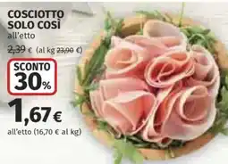 Ipercoop Coscioetto solo così offerta