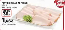 Ipercoop Petto di pollo al forno offerta