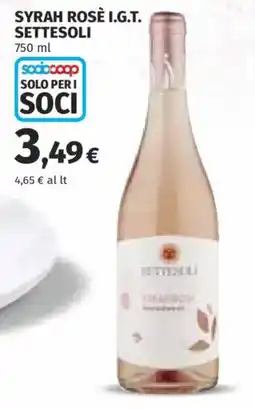 Ipercoop Syrah Rosè I.G.T. Settesoli offerta