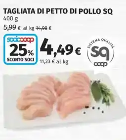 Ipercoop Tagliata di petto di pollo SQ offerta