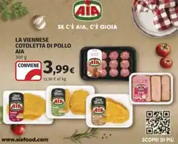Ipercoop La viennese cotoletta di pollo AIA offerta