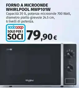 Ipercoop Forno a microonde Whirlpool offerta