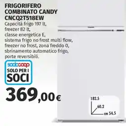 Ipercoop Frigorifero combinato Candy offerta