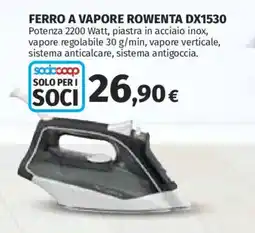 Ipercoop Ferro a vapore Rowenta DX1530 offerta