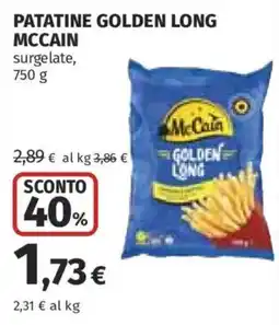 Ipercoop Patatine Golden Long McCain offerta