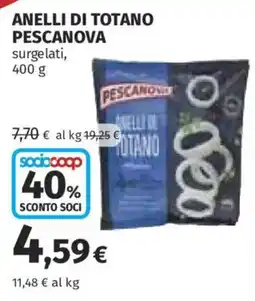 Ipercoop Anelli di totano Pescanova offerta