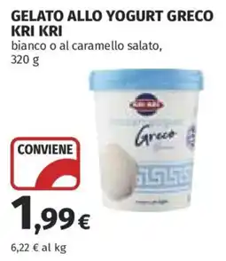 Ipercoop Gelato allo yogurt greco Kri Kri offerta