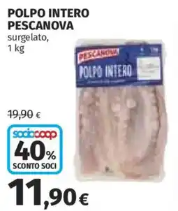 Ipercoop Polpo intero Pescanova offerta
