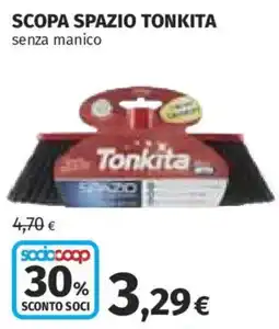 Ipercoop Scopa spazio Tonkita senza manico offerta