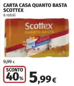 Ipercoop Carta casa quanto basta Scottex offerta