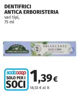 Ipercoop Dentifrici Antica Erboristeria offerta