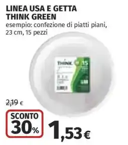 Ipercoop Think Green piatti piani offerta