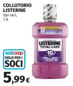 Ipercoop Collutorio Listerine offerta