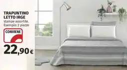 Ipercoop Trapuntino letto Irge offerta