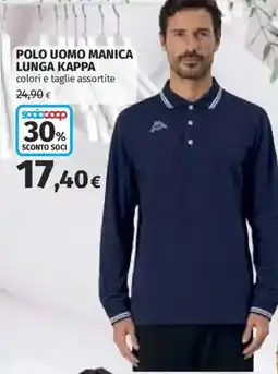Ipercoop Polo uomo manica lunga Kappa offerta