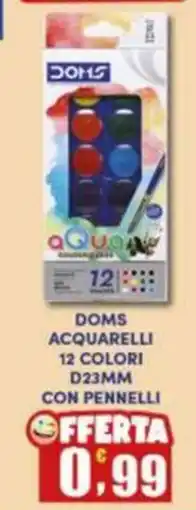 Maury's Doms acquarelli 12 colori offerta