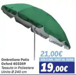 Orizzonte Ombrellone Patio Oxford offerta