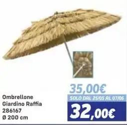 Orizzonte Ombrellone Giardino Raffia offerta