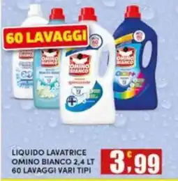 Maury's Liquido lavatrice Omino Bianco offerta