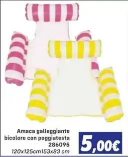 Orizzonte Amaca galleggiante bic colore con poggiatesta offerta