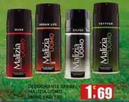 Maury's Malizia Uomo deodorante spray offerta