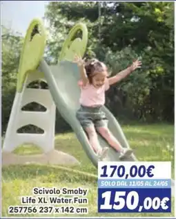 Orizzonte Scivolo Smoby Life XL Water Fun offerta