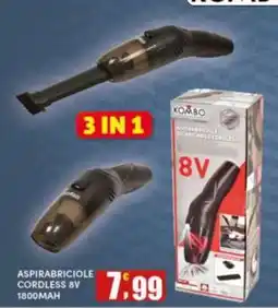 Maury's Aspirabriciole cordless 8V KOMBO offerta