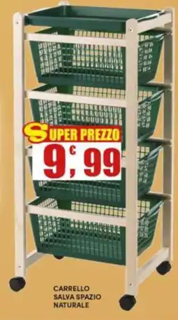 Maury's Carrello salva spazio naturale offerta